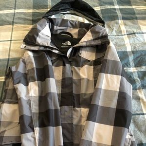 north face rain coat